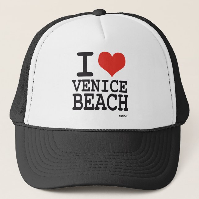 Boné Eu amo a praia de Veneza (Frente)