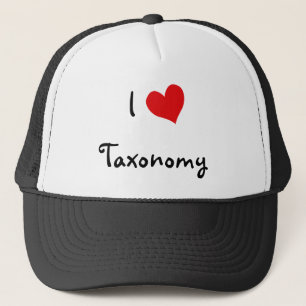 Boné Eu amo a taxonomia