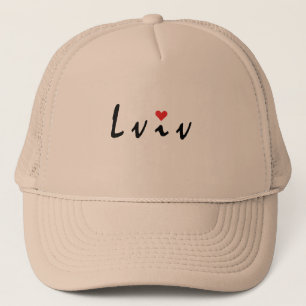 Boné Eu amo a Ucrânia Lviv