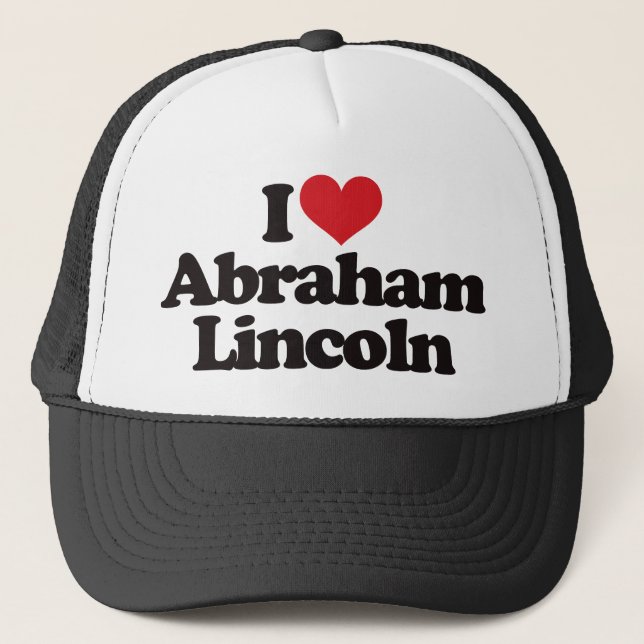 Boné Eu amo Abraham Lincoln (Frente)