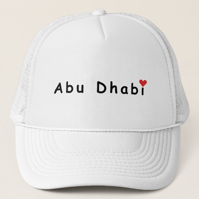Boné Eu amo Abu Dhabi (Frente)