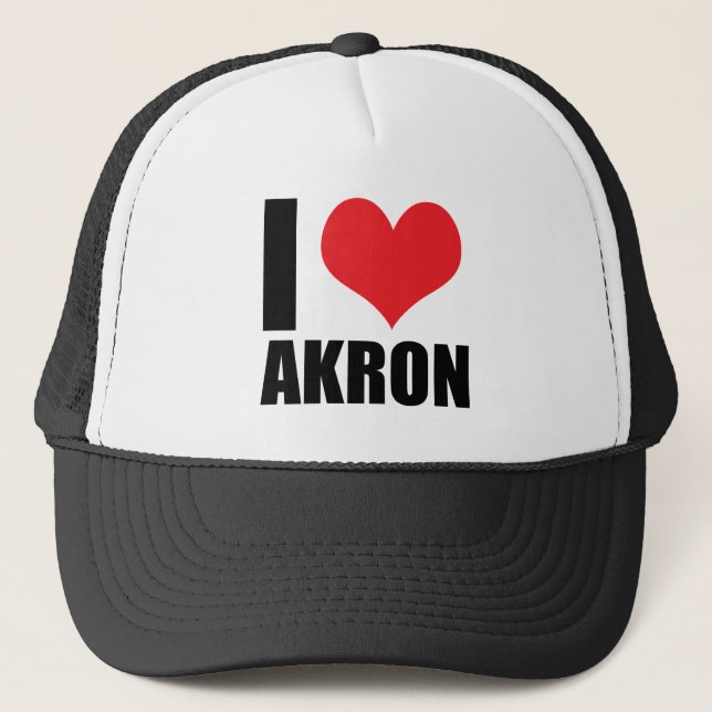 Boné Eu amo Akron (Frente)