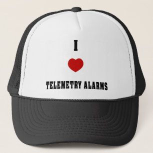 Boné Eu amo alarmes da telemetria
