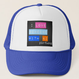 Boné Eu amo alguém com chapéu