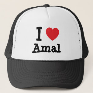 Boné Eu amo Amal Heart Shirt