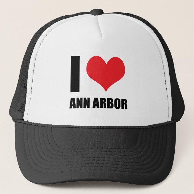 Boné Eu amo Ann Arbor (Frente)