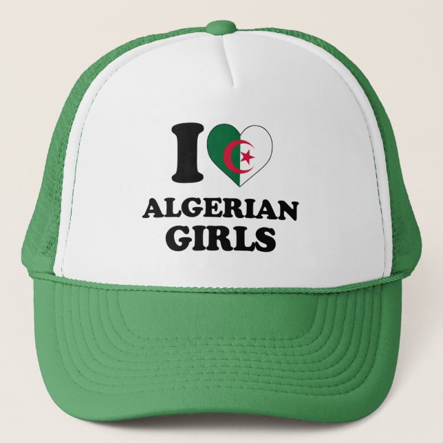 Boné Eu amo as garotas argelinas (Frente)