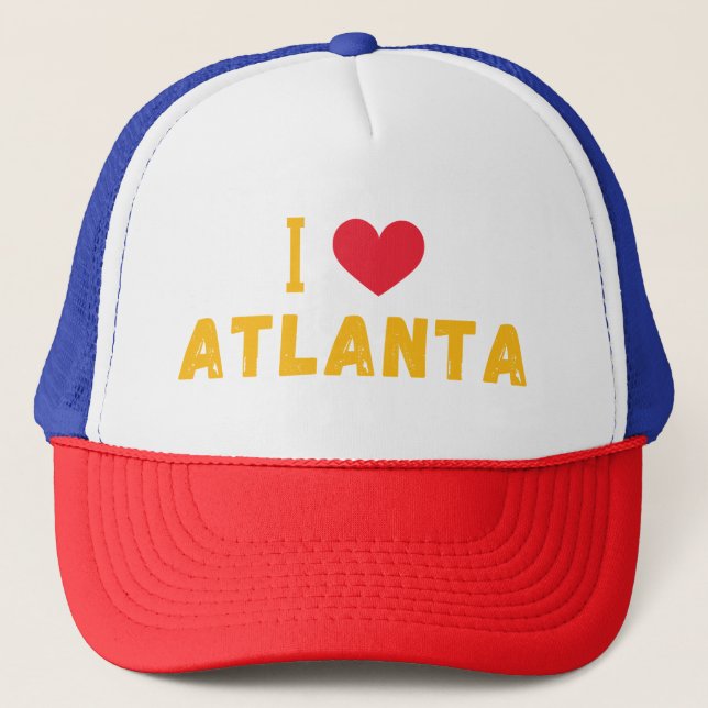Boné Eu amo Atlanta, Georgia (Frente)