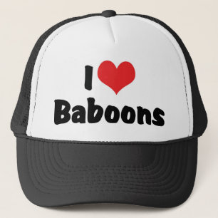 Boné Eu Amo Baboões do Coração