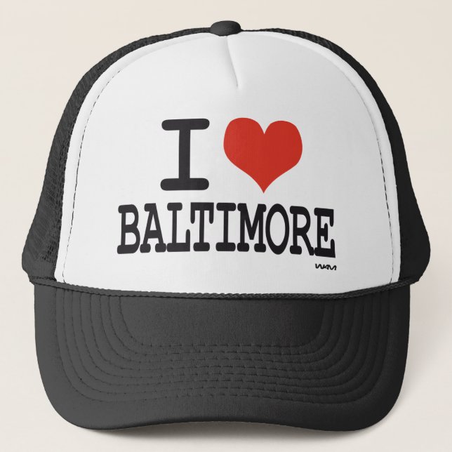 Boné Eu amo Baltimore (Frente)