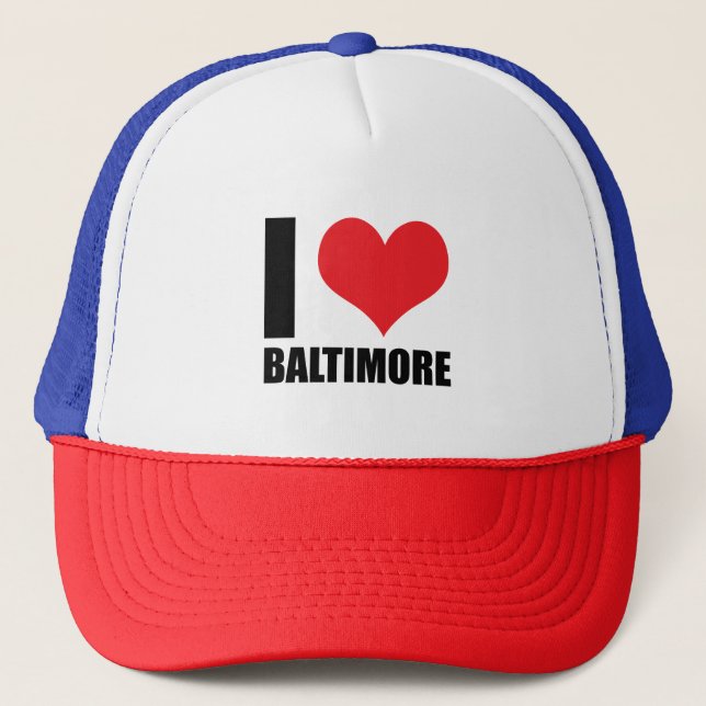 Boné Eu amo Baltimore (Frente)