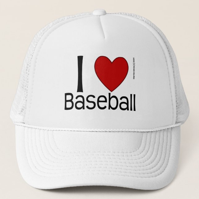 Boné Eu Amo Baseball - Chapéu (Frente)