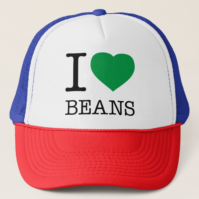 BONÉ EU AMO BEANS (Frente)