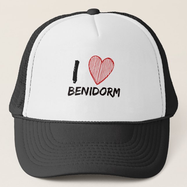 Boné Eu amo Benidorm (Frente)