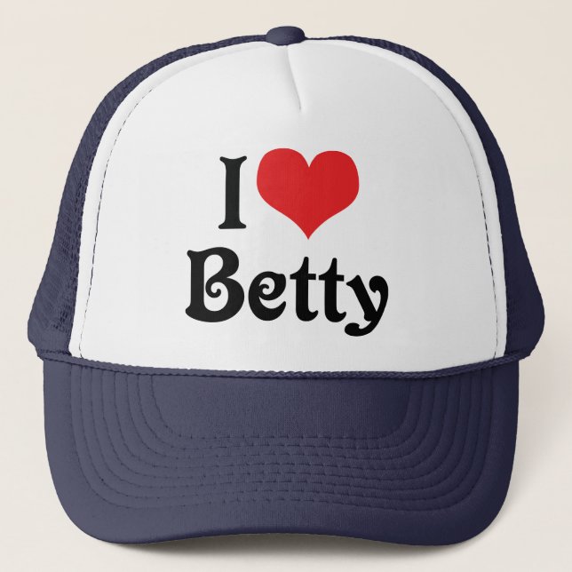Boné Eu Amo Betty (Frente)