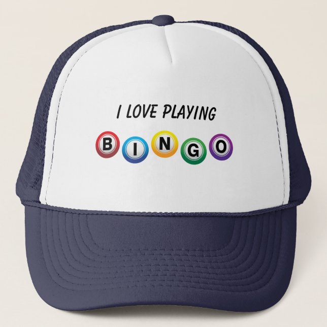 Boné Eu Amo Bingo Trucker Hat (Frente)
