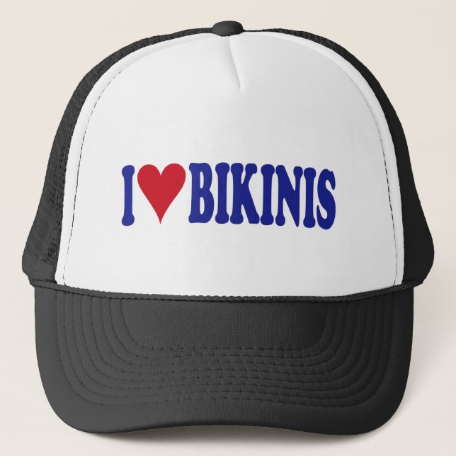Boné Eu amo biquinis (Frente)