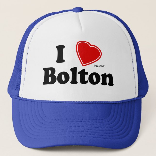 Boné Eu amo Bolton (Frente)