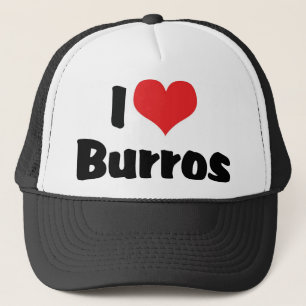 Boné Eu Amo Burros do Coração