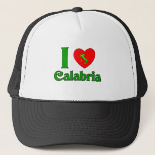 Boné Eu amo Calabria Italia