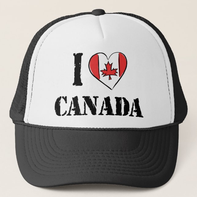 Boné Eu amo Canadá (Frente)
