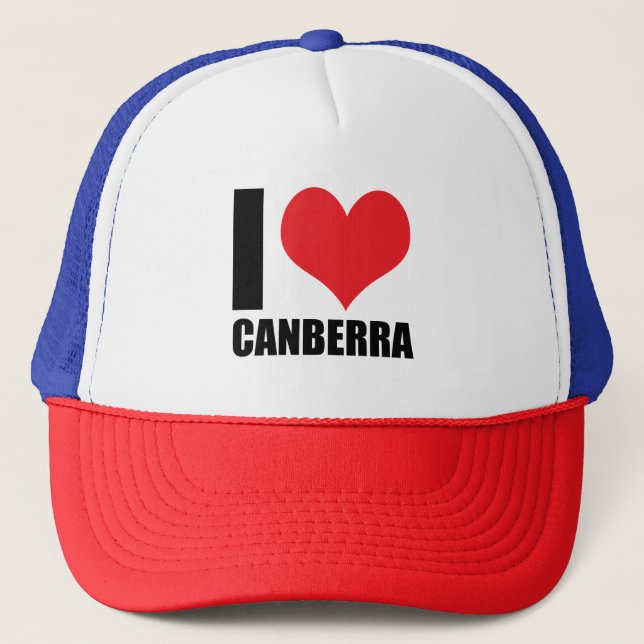 Boné Eu amo Canberra (Frente)