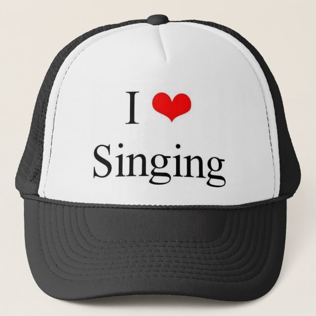 Boné Eu amo cantar (Frente)