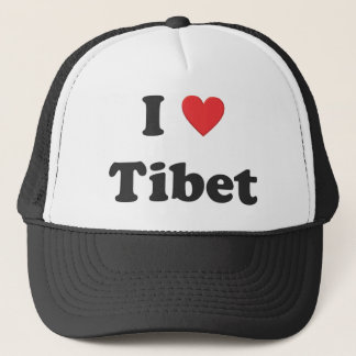 Boné "Eu amo chapéu de TIbet"