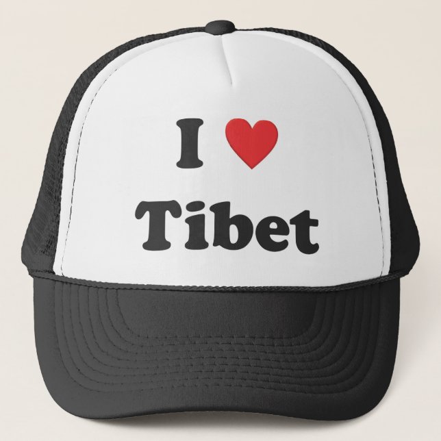Boné "Eu amo chapéu de TIbet" (Frente)