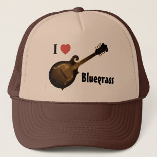 Boné "Eu amo chapéu do camionista do Bluegrass"