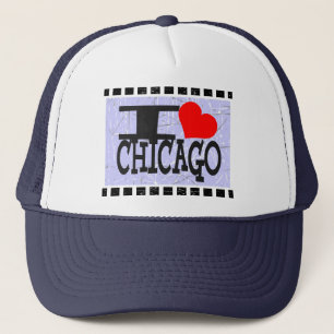 Boné Eu amo Chicago - chapéu