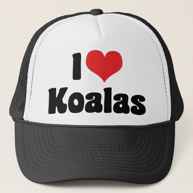 Boné Eu Amo Coalas Coração - Amantes de Coalas (Frente)