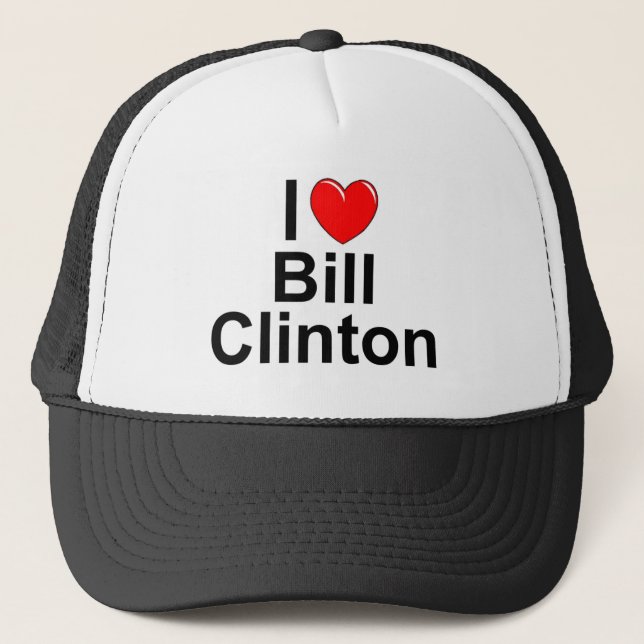 Boné Eu amo (coração) Bill Clinton (Frente)