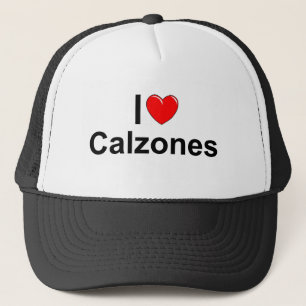 Boné Eu amo (coração) Calzones
