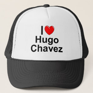 Boné Eu amo (coração) Hugo Chavez