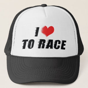Boné Eu Amo Coração Para Correr - Amante de Carros e Mo