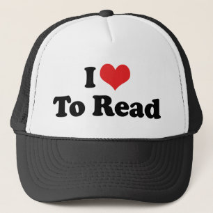 Boné Eu Amo Coração Para Ler - Amante de Livros