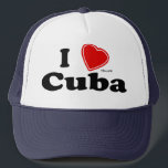 Boné Eu amo Cuba<br><div class="desc">Eu amo Cuba! Você é de Cuba? Você tem um amigo ou familiar que ama Cuba? Se sim, este chapéu "Eu Amo II" que mostra amor por Cuba é exatamente o presente que você está procurando! A design apresenta a letra "I" em letras negras com um coração vermelho no topo...</div>