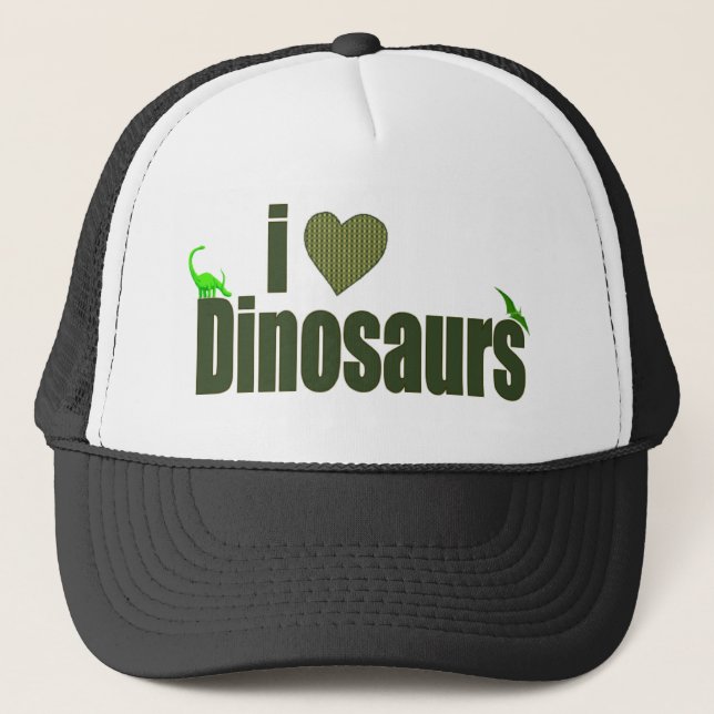 Boné Eu amo dinossauros (Frente)