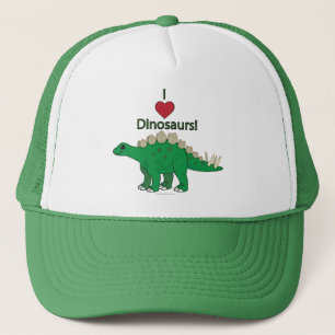 Boné Eu amo dinossauros: Stegosaurus