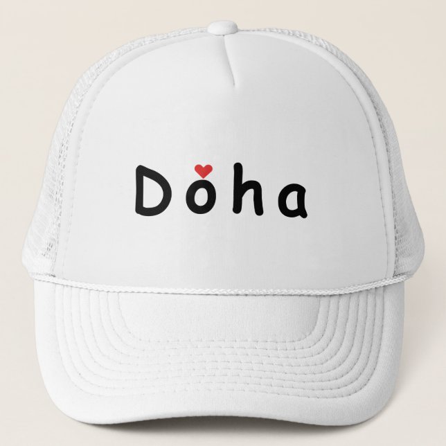 Boné Eu amo Doha (Frente)