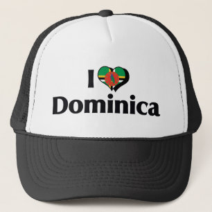 Boné Eu Amo Dominica Flag