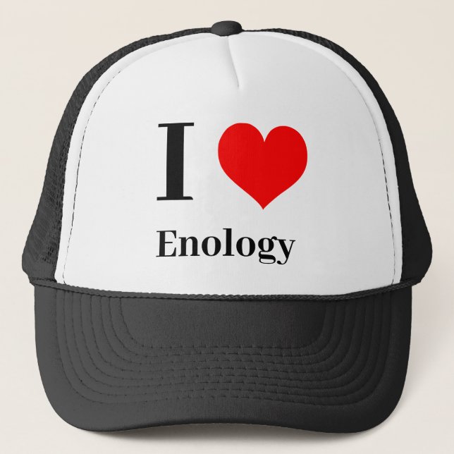 Boné Eu amo Enologia (Frente)