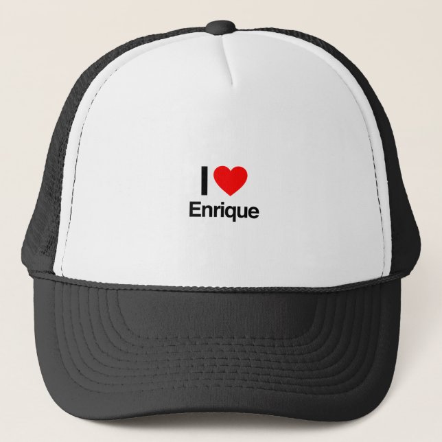 Boné eu amo enrique (Frente)