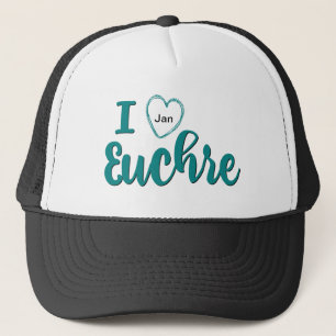 Boné Eu Amo Euchre Personalizado Design