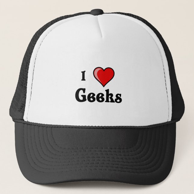 Boné Eu amo geeks (Frente)
