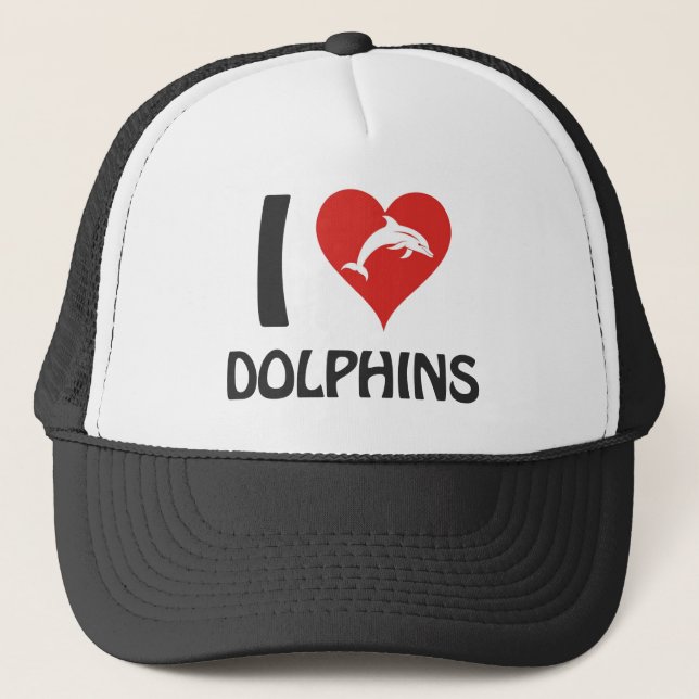 Boné Eu amo golfinhos (Frente)