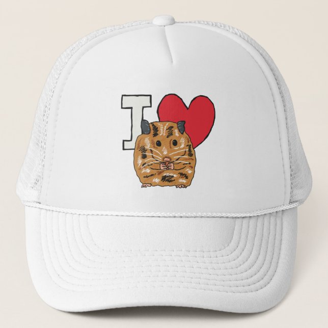 Boné Eu Amo Hamsters (Frente)