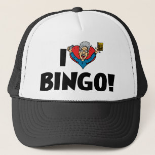 Boné Eu Amo Heart Bingo! - Amantes de Bingo