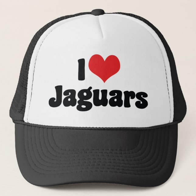 Boné Eu Amo Heart Jaguars (Frente)